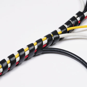 D-Line® Cable Tidy Wrap, 0.25" - 2" Diameter X 98" Long, Black freeshipping - TVN Wholesale